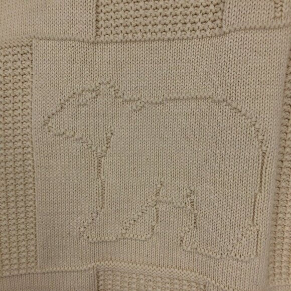 Vintage Brimwick Creme Yellowstone crew oversized sweater moose bear trees - Picture 7 of 15